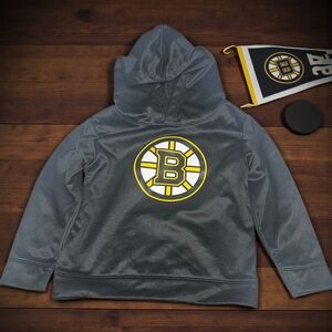 NHL Kids Black Hoodie with Bold Logo